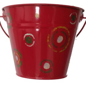 KIDS METAL BUCKET (RED)-0