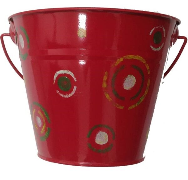 KIDS METAL BUCKET (RED)-0